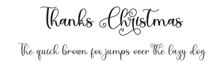 Thanks Christmas by Alif Ryan Zulfikar — Script Handwritten Font