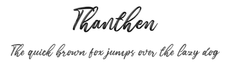 Thanthen by Makashi — Script Handwritten Font