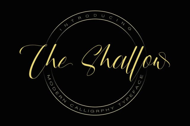 The Shallow Font by beeart009 — Script Handwritten Font