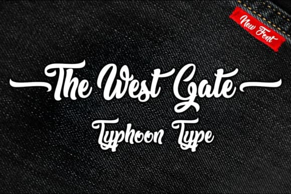 The West Gate Font by Typhoon Type™ — Script Handwritten Font