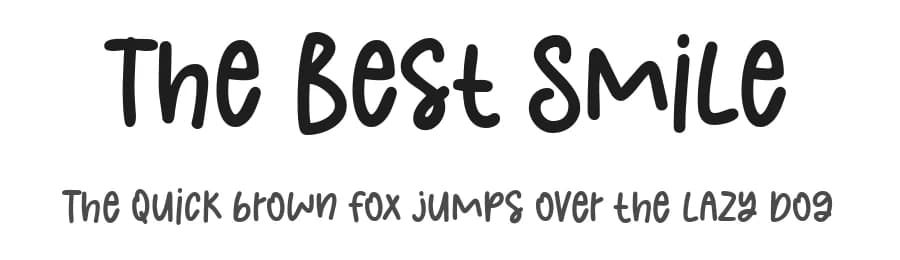 The Best Smile by olivetype — Script Handwritten Font