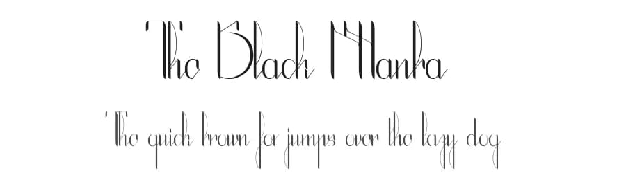 The Black Manba by Maelle.K | Thomas Boucherie — Script Handwritten Font