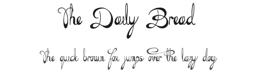 The Daily Bread by JSH creates — Script Handwritten Font