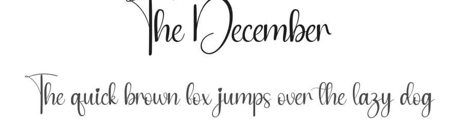 The December by Andi Moz — Script Handwritten Font