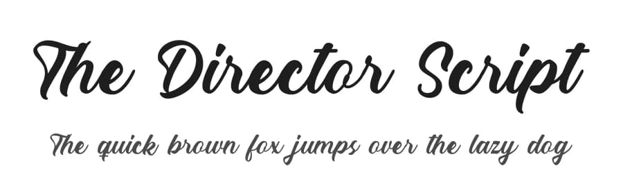 The Director Script by RantautypeStudio — Script Handwritten Font