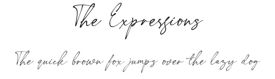 The Expressions by Java Pep — Script Handwritten Font