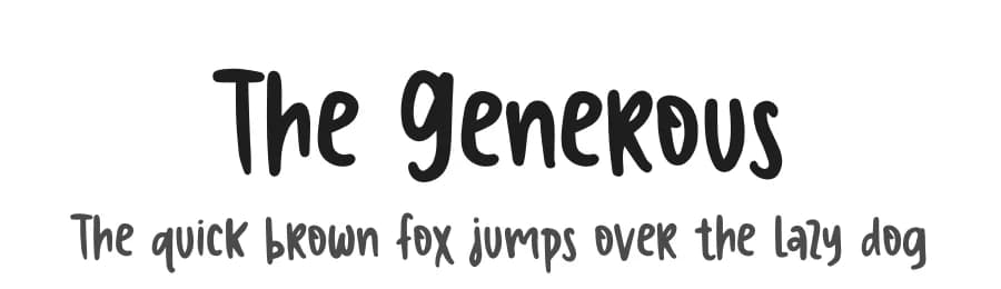 The Generous by Willetter Studio — Script Handwritten Font
