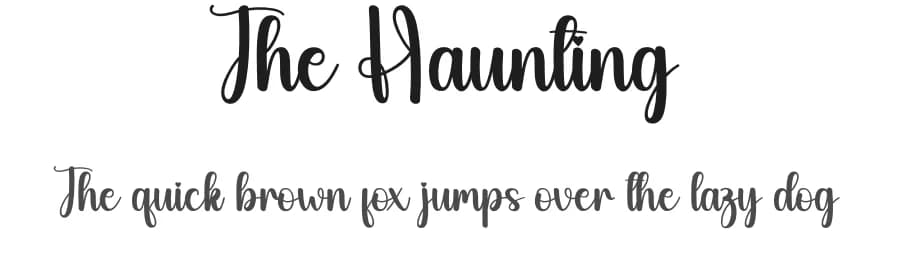 The Haunting by Scratchones — Script Handwritten Font