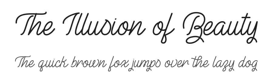 The Illusion of Beauty by Misti's Fonts — Script Handwritten Font
