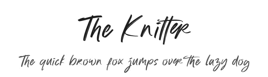 The Knitter by lyanatha — Script Handwritten Font