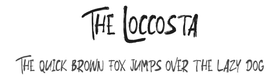 The Loccosta by InspiraType — Script Handwritten Font