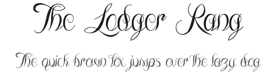 The Lodger Rang by JSH creates — Script Handwritten Font