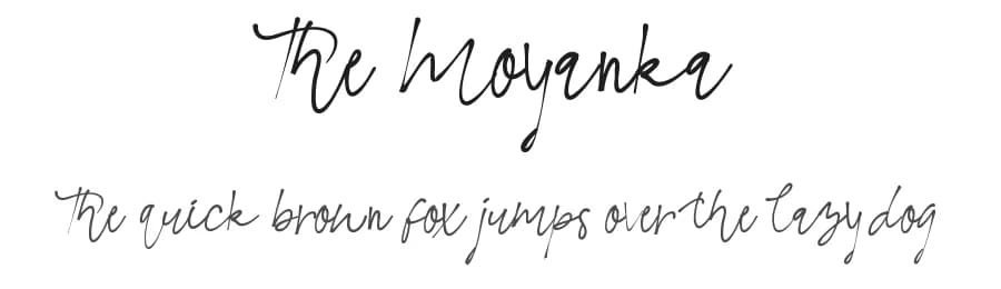 The Moyanka by Edric Studio — Script Handwritten Font