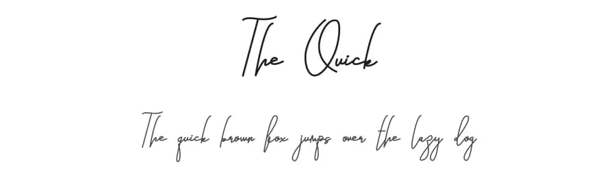 The Quick by Design Vector10 — Script Handwritten Font