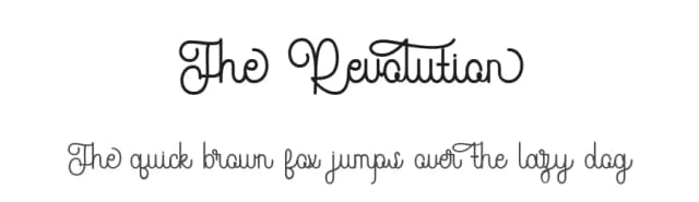 The Revolution by Bexxtype — Script Handwritten Font