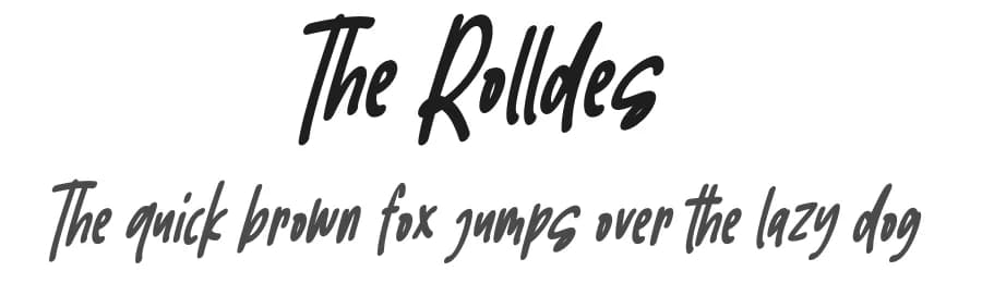 The Rolldes by InspiraType — Script Handwritten Font
