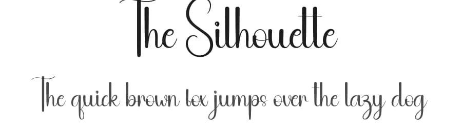 The Silhouette by Andi Moz — Script Handwritten Font