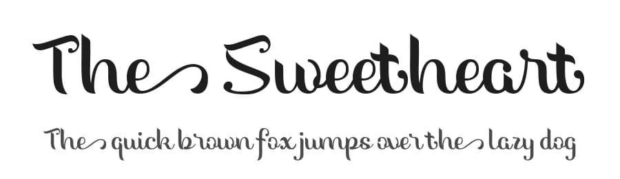 The Sweetheart by Doehantz Studio — Script Handwritten Font