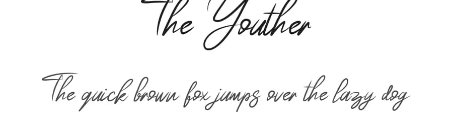 The Youther by Java Pep — Script Handwritten Font