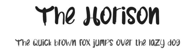 The Horison by Muharima Rasyid — Script Handwritten Font