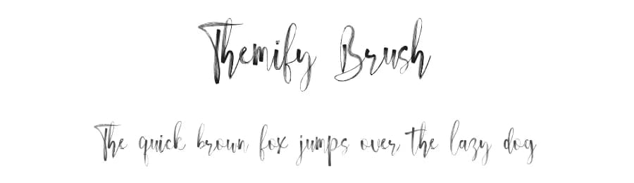 Themify Brush by 177Studio — Script Handwritten Font