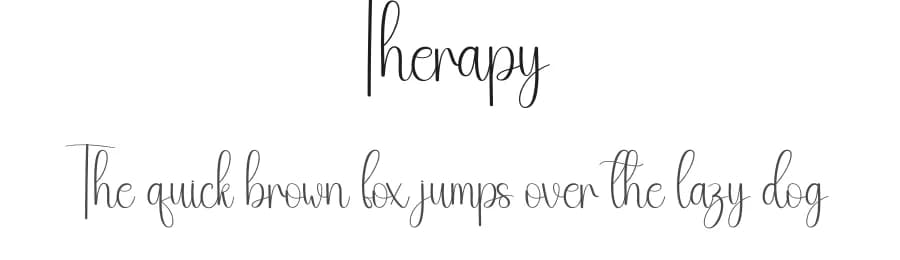 Therapy by Andi Moz — Script Handwritten Font