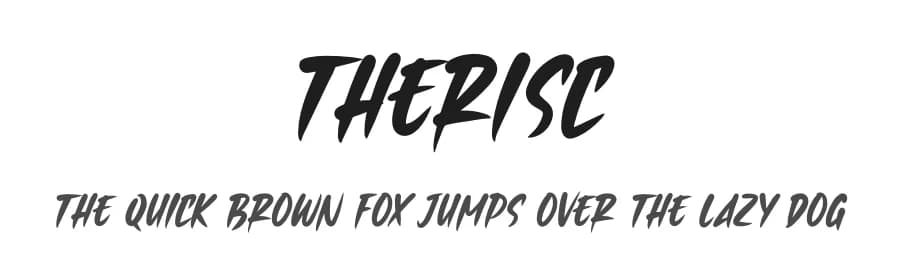 Therisc by Kong Font — Script Handwritten Font