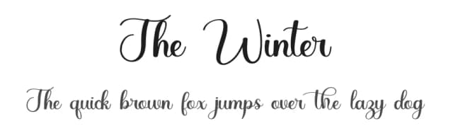 The Winter — Decorative Font