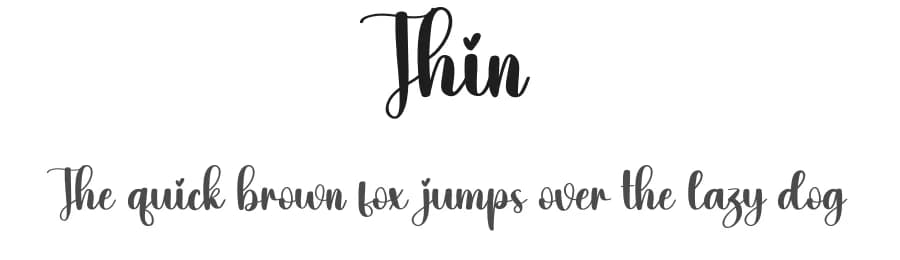 Thin by Scratchones — Script Handwritten Font