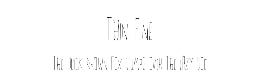 Thin Fine by Xerographer Fonts — Script Handwritten Font