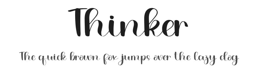 Thinker by PiPi Creative STUDIO — Script Handwritten Font