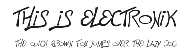 This is Electronik by Magique Fonts — Script Handwritten Font
