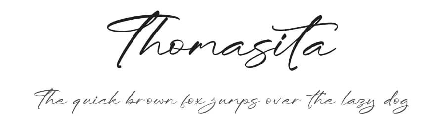 Thomasita by Letterena Studios — Script Handwritten Font