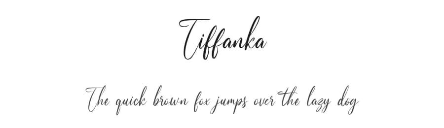 Tiffanka by Maulana Creative — Script Handwritten Font