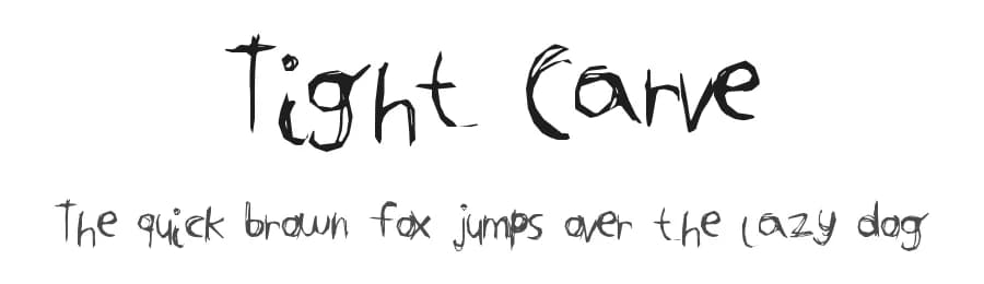 Tight Carve by Xerographer Fonts — Script Handwritten Font