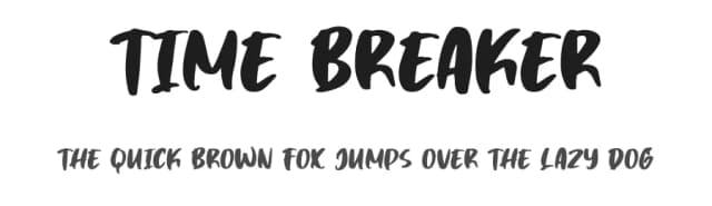 Time Breaker by Motokiwo — Script Handwritten Font