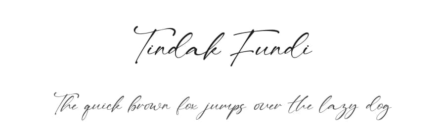 Tindak Fundi by StringLabs Creative Studio — Script Handwritten Font