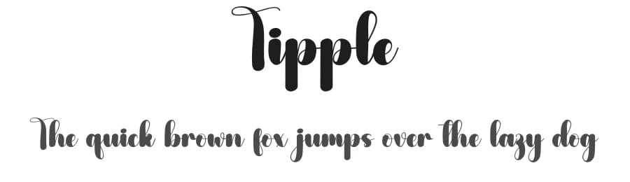 Tipple by Andi Moz — Script Handwritten Font