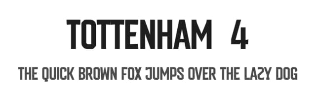 Tottenham 4 by Trequartista Studio — Script Handwritten Font