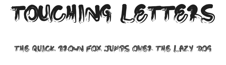 Touching Letters by Rafael Takeo โ Script Handwritten Font