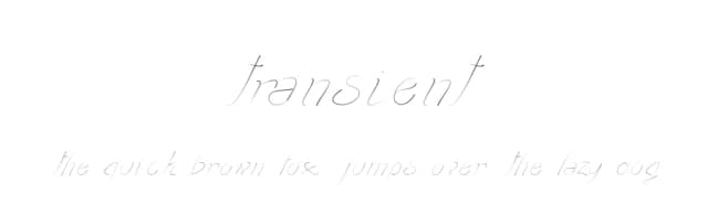 Transient by Manuel Ramos — Script Handwritten Font
