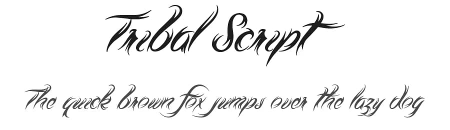 Tribal Script by JSH creates — Script Handwritten Font