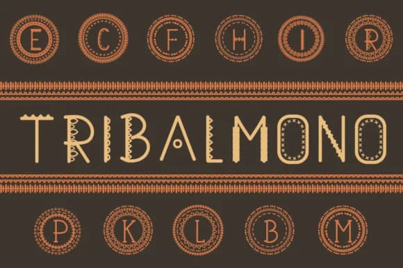 Tribalmono Font by Lickable Pixels — Script Handwritten Font