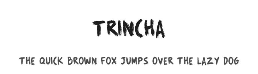 Trincha by William Jeovah de Medeiros — Script Handwritten Font