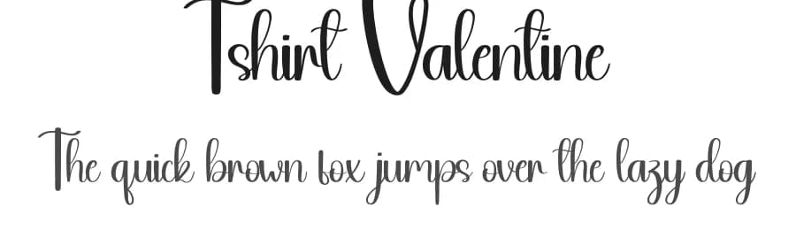 Tshirt Valentine by Andi Moz — Script Handwritten Font