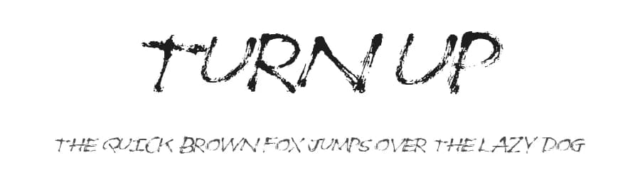 Turn Up by Xerographer Fonts — Script Handwritten Font