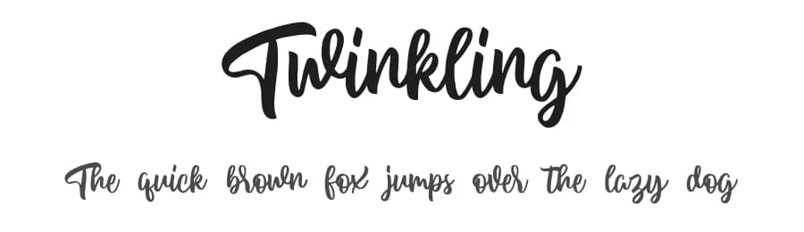 Twinkling by Alpaprana Studio — Script Handwritten Font