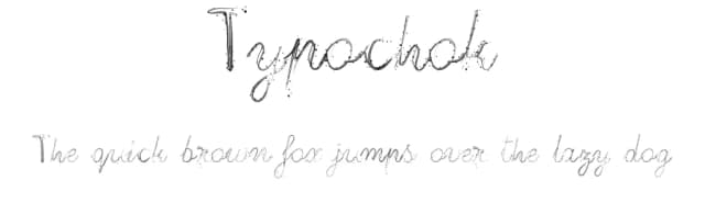 Typochok by Malre Deszik — Script Handwritten Font