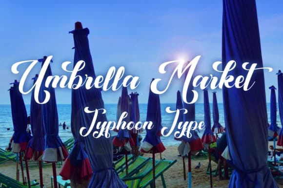 Umbrella Market Font by Typhoon Type™ — Script Handwritten Font