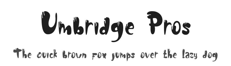 Umbridge Pros by Nariswari Creative — Script Handwritten Font